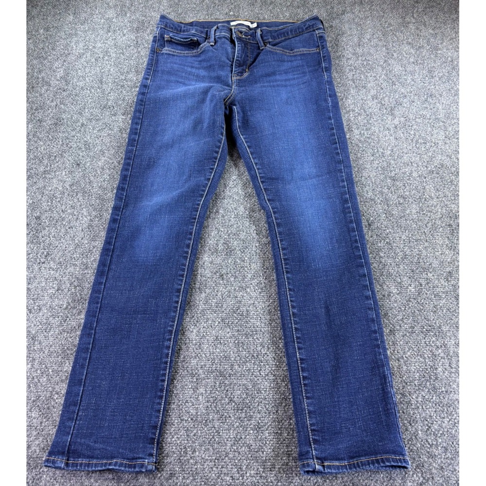 Levi's 312 Shaping Slim Jeans Women 31 Blue Dark Wash Stretch Denim Casual